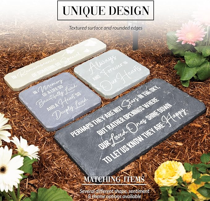 Pavilion – Perhaps They are Not Stars in The Sky – 16” Indoor Outdoor Weatherproof Decorative Garden Stepping Stone Beloved Grave Memorial in Memory Bereavement Remembrance Loss Gift