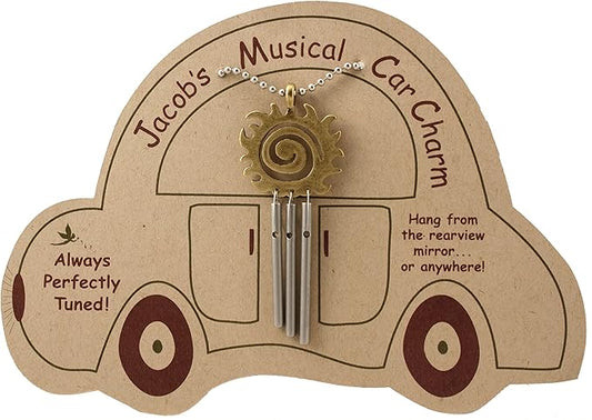Jacob's Musical Car Charm, Sun Spiral Eclipse, Mini Wind Chime
