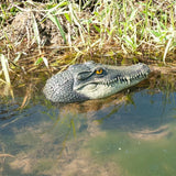 LUEUR Floating Alligator Head Garden Decor for Ponds & Pools – Realistic Crocodile Head Floating Ornament, Decorative Alligator Accent for Outdoor Water Features, Yard & Landscape Decoration