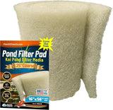 Aquatic Experts Beige COARSE Pond Filter Pad - 1.25 inch Thick - Bulk Roll Water Garden Filter Pond Media - Made in USA, (1.25 inch by 16 inch by 56 inch)