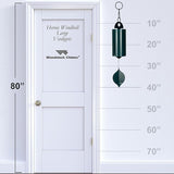 Woodstock Wind Chimes Heroic Windbell Wind Chimes for Outside, 40" Green Large Windchime for Outdoor Garden, Patio, Porch Wind Bell, Deep Tone Sound