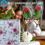 KY&BOSAM Gifts for Aunt Suncatchers for Windows Butterfly Stained Glass A Special Aunt Wind Chime with Pressed Flowers & Heart Charm Gifts for Aunt Mother's Day Wedding Home Decor