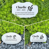 Personalized Pet Memorial Stone - Loss Gift for Pet - Snake Headstone - Snake Tombstone - Garden Memorial Gifts Stone - Stepping Stone Outdoor