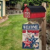 4th of July Garden Flag Seasonal Double Sided 12 x 18 Inch Small Yard Flag for Indoor Outdoor Decor Holiday All Seasons
