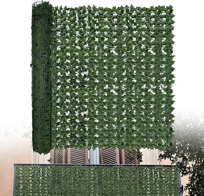 Artificial Ivy Privacy Fence Screen: 72"x 96" (48 Sqft) Anti-Ultraviolet Artificial Hedge Grass Wall, Used for Indoor and Outdoor Green Background, Garden Greening Decoration