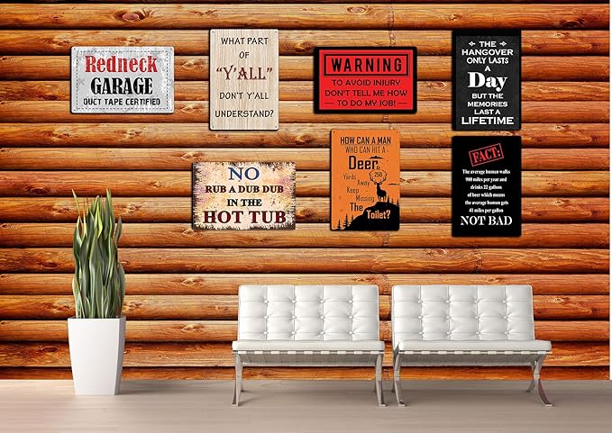 Backyard Patio BBQ Firepit 12 x 8 inch Meat temperature Magnet Sign (Hot Tub)