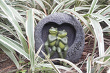 Garden Sulpture Frog Lover Statue Cute Frog Decor for Outside, Gift of Garden Statues and Figurines Outdoors,7.09 Inch