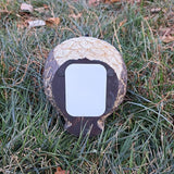 Gift Essentials Stocky Owl Garden Decor Holds a Hidden Key Outside - Secret Magnetic Panel Key Hider