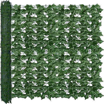 ODTORY Artificial Ivy Privacy Fence Wall Screen: 40X100 in UV-Anti Faux Greenery Backdrop Ivy Vine Leaf Hedges Fence Panels for Patio, Balcony, Garden, Backyard Indoor Outdoor Green Decor
