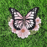 LIANTRAL 3 Pack Butterfly Garden Stepping Stones, Outdoor Decorative Stone for Garden Yard, Patio, Garden, Walkway, Outdoor and Indoor Home Decor