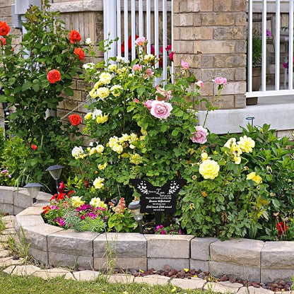 Roowest Butterfly Grave Decorations for Cemetery, Those We Love Don't Go Away Memorial Butterfly Garden Stake, Grave Markers for Humans Black Sympathy Garden Stake for Outdoors Yard Decor