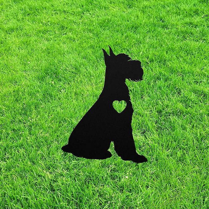Personalized Giant Schnauzer Yard Statue Stake,Custom Giant Schnauzer Dog Outdoor Garden Art Decor,Memorial Remembrance Sculpture for Yard Garden Porch Lawn Grassland Park Farm Flowerpot Decor.
