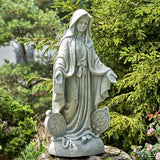 Zaer Ltd. 36" Tall Outdoor/Indoor Magnesia Based Cement Mary Statue