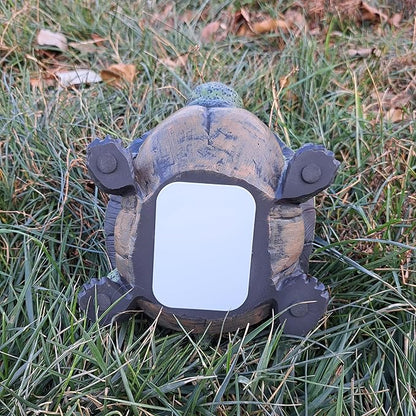 Gift Essentials Stocky Turtle Garden and Patio Decor and Key Hider - Holds 2 Hidden Keys Outside, Secret Hidden Door Underneath