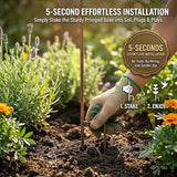 Rain Catcher & Plant Support Metal Garden Ornament, 3-Tiered Garden Stake with Water Bowls, Bird Bath & Bee Watering Station for Outdoor Yard, Patio, Lawn Art Decor (3PCS)