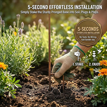 Rain Catcher & Plant Support Metal Garden Ornament, 3-Tiered Garden Stake with Water Bowls, Bird Bath & Bee Watering Station for Outdoor Yard, Patio, Lawn Art Decor (3PCS)