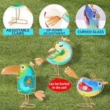 Metal Garden Decor for Outside,Spring Yard Decor Bird Set of 3, Yard Art Outdoor Decor and Garden Decorations, Bird Statues Decor for Apartment Patio, Outdoor Decor for Patio Decorations