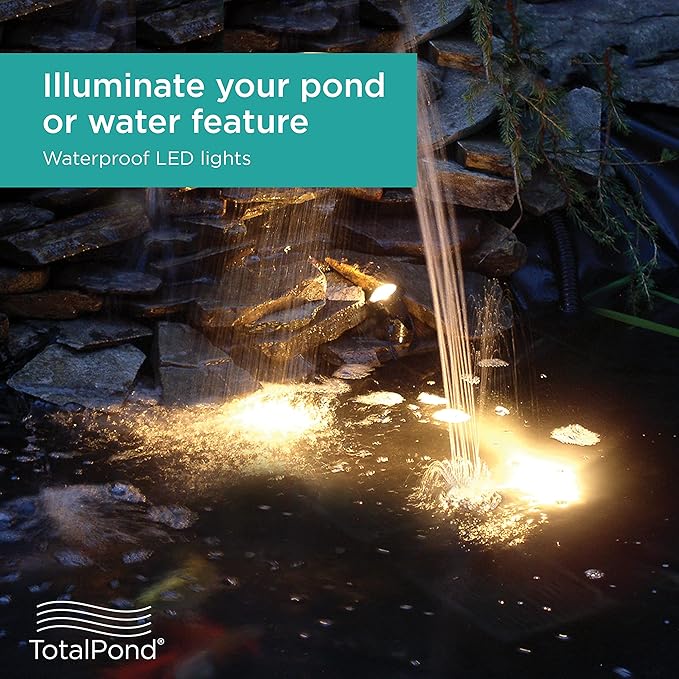 TotalPond Pond and Landscape LED Lights, 3-Piece Set, Height : 5.91 Width : 8.7 Depth : 8.7