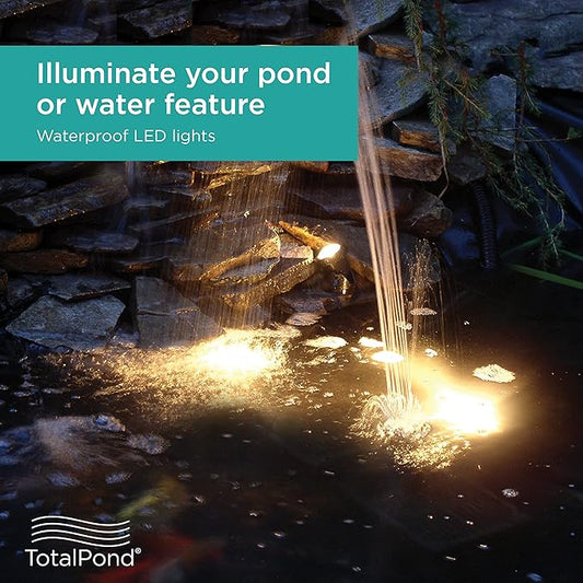 TotalPond Pond and Landscape LED Lights, 3-Piece Set, Height : 5.91 Width : 8.7 Depth : 8.7