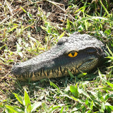 Floating Alligator Head Decoy for Ponds & Pools – Realistic Crocodile Head Garden Decor, Floating Alligator Garden Accent for Pond, Pool, and Yard Decoration