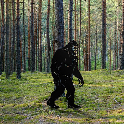 4ft Bigfoot Metal Outdoor Decor Big Foot Sasquatch Gifts for Men/Dad/Women, Chimpanzees Silhouette Statues for Yard Art, Garden, Patio, Backyard, Forests, Lawn Decorations(Classic Style)