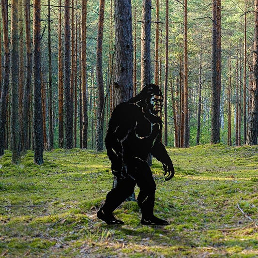 4ft Bigfoot Metal Outdoor Decor Big Foot Sasquatch Gifts for Men/Dad/Women, Chimpanzees Silhouette Statues for Yard Art, Garden, Patio, Backyard, Forests, Lawn Decorations(Classic Style)