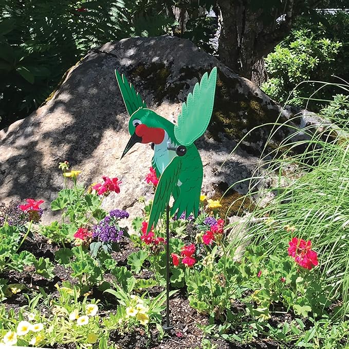 In the Breeze 2562 Baby Hummingbird Whirligig Wind Spinner for Your Yard or Garden