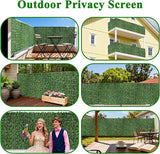 iCover 59 * 157in Artificial Ivy Privacy Fence Screen,Green Maple Leaf Strengthened Joint Prevent Leaves Falling Off, Faux Hedge Panels Greenery Vines, Decorative Fences for Outdoor, Garden