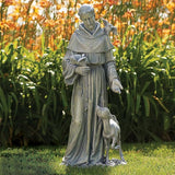 Joseph's Studio by Roman – 36.5" St. Francis with Fawn Garden Statue – Religious Outdoor Decor for Yard, Lawn, or Memorial