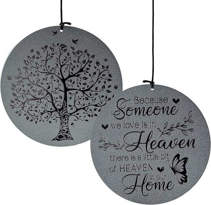 36" Extra-Large Serenity Bell Parameter Unique Serenity Bell with Deep Resonance Metal Cylinder Wind Chimes Outdoor Windbell Deep Tone Garden Decor Sympathy Gift Home Decoration
