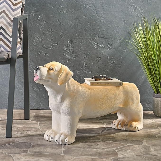 Dog Bench, Outdoor Bench, Light Brown, No Assembly Required