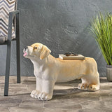 Dog Bench, Outdoor Bench, Light Brown, No Assembly Required