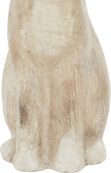 Deco 79 Polystone Rabbit Decorative Garden Sculpture Indoor Outdoor Garden Statue, Outdoor Sculpture 7" x 8" x 20", Gray