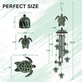 Turtle Wind Chimes for Outside, 36" Large Windchimes Outdoors, Sea Turtle Decor Memorial Wind Chimes for Outdoor, Sympathy Gifts & Home Yard Patio Decoration