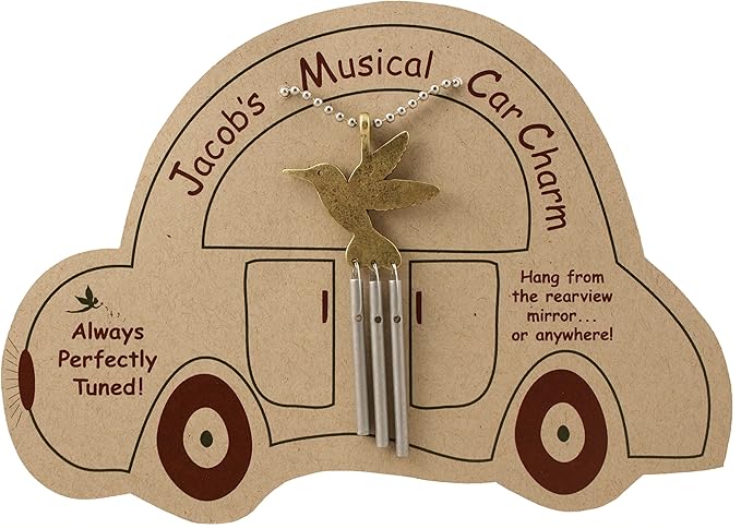 Jacob's Musical Car Charm, Hummingbird, Mini Wind Chime