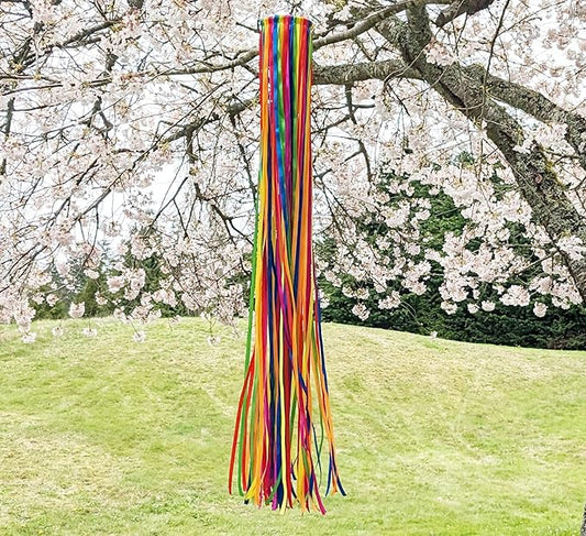 Madrona Brands Rainbow Ribbon Windsock | Durable Outdoor Hanging Decoration | Yard, Garden, Patio, Deck and More | 48-Inch11