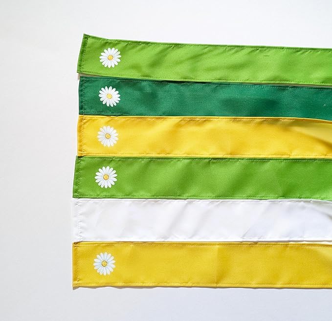 Madrona Brands Daisy Flower Windsock for Outside 48-Inch | Durable Outdoor Decorative Hanging Wind Sock Flag | Yard, Garden, Patio