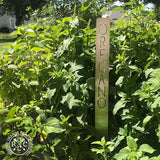 Customizable Metal Garden Markers - Personalized Plant Labels, Herb & Vegetable Stakes, Outdoor Garden Signs, 80+ Varieties for Easy Plant ID (4 pack - 12 inches long)