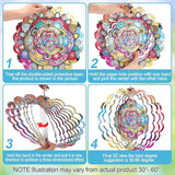Wind Spinners Outdoor，Wind Spinner for Yard and Garden,3D Wind Spinner Butterfly Gifts for Mother/Friend/Boyfriend/Wife/Grandma,Outdoor Garden Decor Kinetic Yard Art Decoration