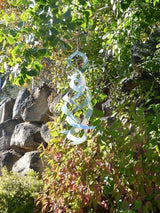 In the Breeze Mylar Spinner Silver Sparkle Spin Quartet — 32" Long