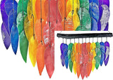 Bellaa Handmade Wind Chimes Outdoor, Capiz Seashell Glass, Gental Musical Windchime Outside Garden Decoration, Beach, Gifts for Mom 24506