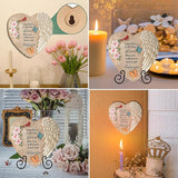 Memorial Garden Stones with Heartfelt Quote, Sympathy Gifts for Loss of Loved One, Bereavement Memorial Statue for Outdoor or Indoor Decor, Waterproof Stone for Grave Decoration(10 Inch)