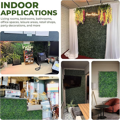 Artificial Ivy Privacy Fence Screen: 80"x 120" (67 SQFT) 4-Layer Leaf UV-Anti Faux Greenery Boxwood Backdrop Ivy Vine Leaf Fence Panels for Outdoor, Indoor, Garden,Backyard and Decor