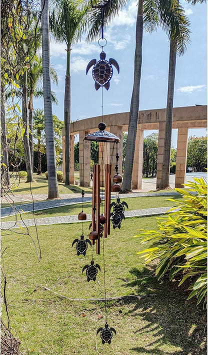 Wind Chimes for Outside- Turtle，Turtle Gifts for Women Men，Metal Wind Chimes Memorial Turtle for Outside/Indoors, Lawn, Patio, Home, Porch, Yard Decor, Garden Decorations