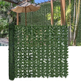 Artificial Ivy Privacy Fence Screen: 60" by 140" (58.5 SQFT) UV-Anti Faux Hedge Fence and Fake Ivy Vine Leaf Wall Panels for Indoor&Outdoor Green Backdrop, Garden Greenery Decor