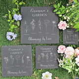 Personalized Garden Stone, Custom Birth Month Flower, Gifts for Her, Mothers Day Presents, Granna Gifts
