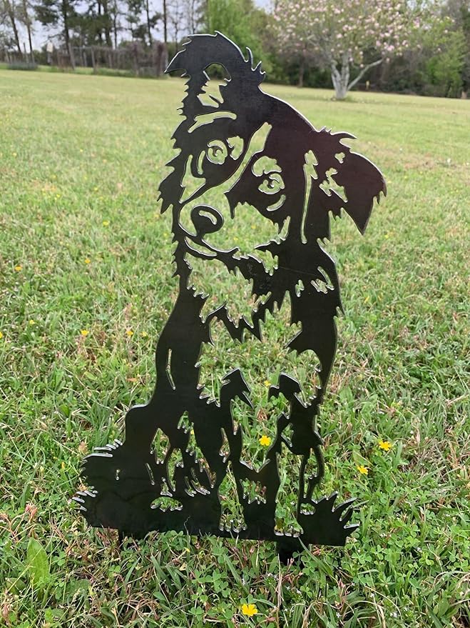 Australian Shepherd,Metal Australian Shepherd,Rusty Australian Shepherd,Aussie,Metal Aussie,Yard Dog,Dogs With Stakes,Pet Memorial,Yard Art,Patio Outdoor Decor,Garden Decorations,Lawn Ornaments.
