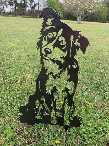 Australian Shepherd,Metal Australian Shepherd,Rusty Australian Shepherd,Aussie,Metal Aussie,Yard Dog,Dogs With Stakes,Pet Memorial,Yard Art,Patio Outdoor Decor,Garden Decorations,Lawn Ornaments.