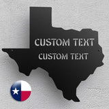 Texas Decor Metal Yard Signs - Outdoor Garden Metal Sign Personalized Name Sign Texas Wall Decor Home Wall Art - Texas State Flag in Ground or Wall Hanging - Family Sign Street Sign Address Sign