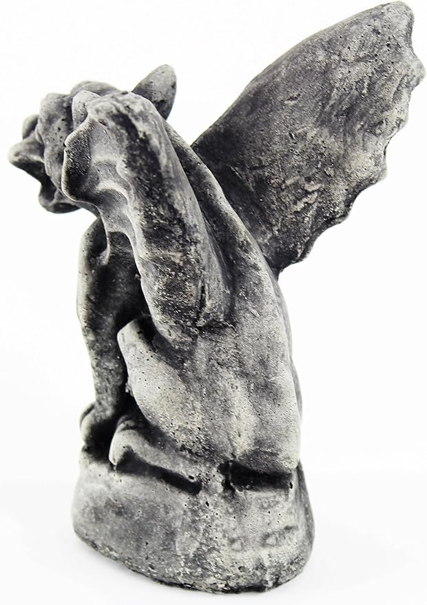 Gargoyle Cement Gargoyle Concrete Gothic European Halloween Statue French Cast Stone Outdoor Goth Statues